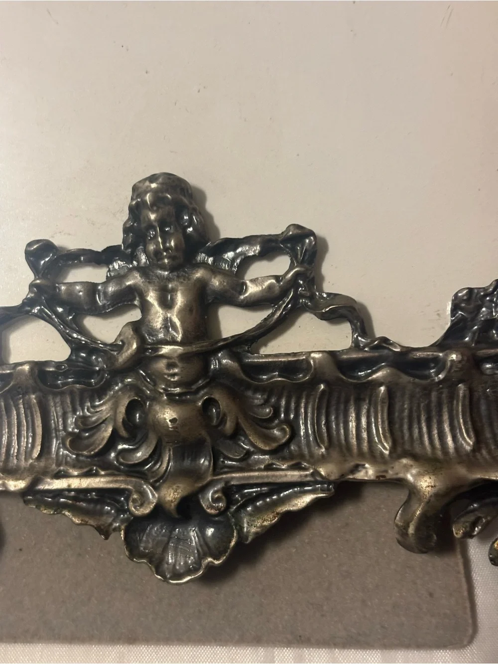 Ornate Victorian Style Decorative Photo Frame Pewter